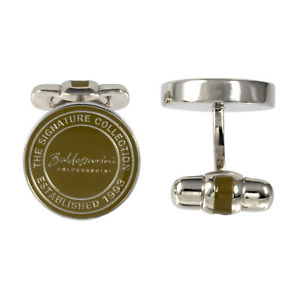 【送料無料】メンズアクセサリ―　シルバーブラウンシグネチャコレクションメンズカフリンクスbaldessarini oxydised silver brown signature collection mens cufflinks 44,988円