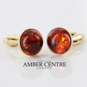【貨物輸送無料】メンズ佩び物― イタリアソリッドゴールド￥クラシックバルトカフスボタンitalian made classic baltic amber cufflinks インチ solid 9コンピュータ断層撮影法 gold gf003 rrp450