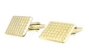 【貨物輸送無料】メンズ付属物― ソリッドメンズシャツイエローゴールドカフリンクスluxury 14k solid yellow gold cufflinks for mens shirt
