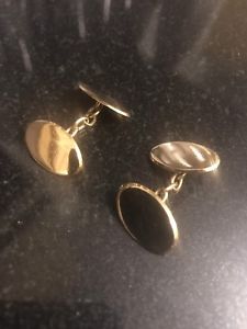 【貨物輸送無料】メンズ付属品― ソリッドゴールドカフリンクス18コンピュータ断層撮影法 solid gold cufflinks