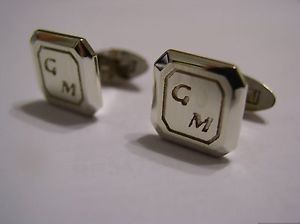 【貨物輸送無料】メンズ付属物― カスタムカフリンクスホワイトゴールドフルソリッドkaedesigns genuine custom made cuff links 9コンピュータ断層撮影法 white gold  full solid