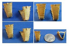 【貨物輸送無料】メンズ付属物― ゴールドハンドメイドカフリンクス18 k gold handmade cufflinks