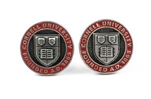 【貨物輸送無料】メンズ添え物― コーネルカフリンクスカスタムカレッジシールcornell university cufflinks ncaa custom college big red seal