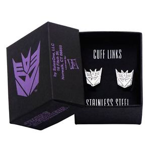 【送料無料】メンズアクセサリ― エンブレムカフスボタンtransformers decepticon emblem cufflinks  icial boxed gift