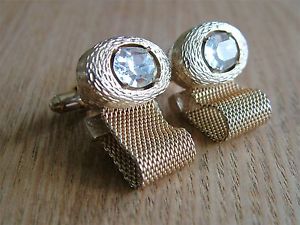 【送料無料】メンズアクセサリ―　デザイナービンテージラップアラウンドメッシュカフスボタンデザインダンテdesigner vintage wraparound mesh cufflinks nice design signed dante