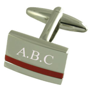 【送料無料】メンズアクセサリ―　レッドジャスパーシルバーカフリンクスred jasper silver cufflinks engraved personalised with select gift pouch