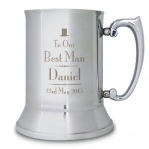 【送料無料】メンズアクセサリ―　 listingpersonalised best man tankard