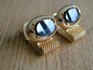 【送料無料】メンズアクセサリ―　ビンテージラップアラウンドメッシュカフスボタンvintage wraparound mesh cufflinks stunning individual detailed design