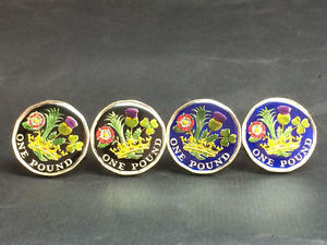 【貨物輸送無料】メンズ添え物― ポンドコインカフスボタン2016 uk the  12sided pound coin cufflinks 23粍