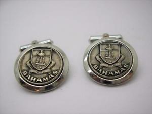 【送料無料】メンズアクセサリ― bmcoヴィンテージスターリングバハマカフスリンクvintage sterling silver bahamas cufflinks by bmco