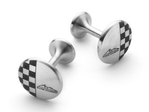 【送料無料】メンズアクセサリ― m シューマッハーステンレスフラグカフスリンクm schumacher stainless steel chequered flag cufflinks