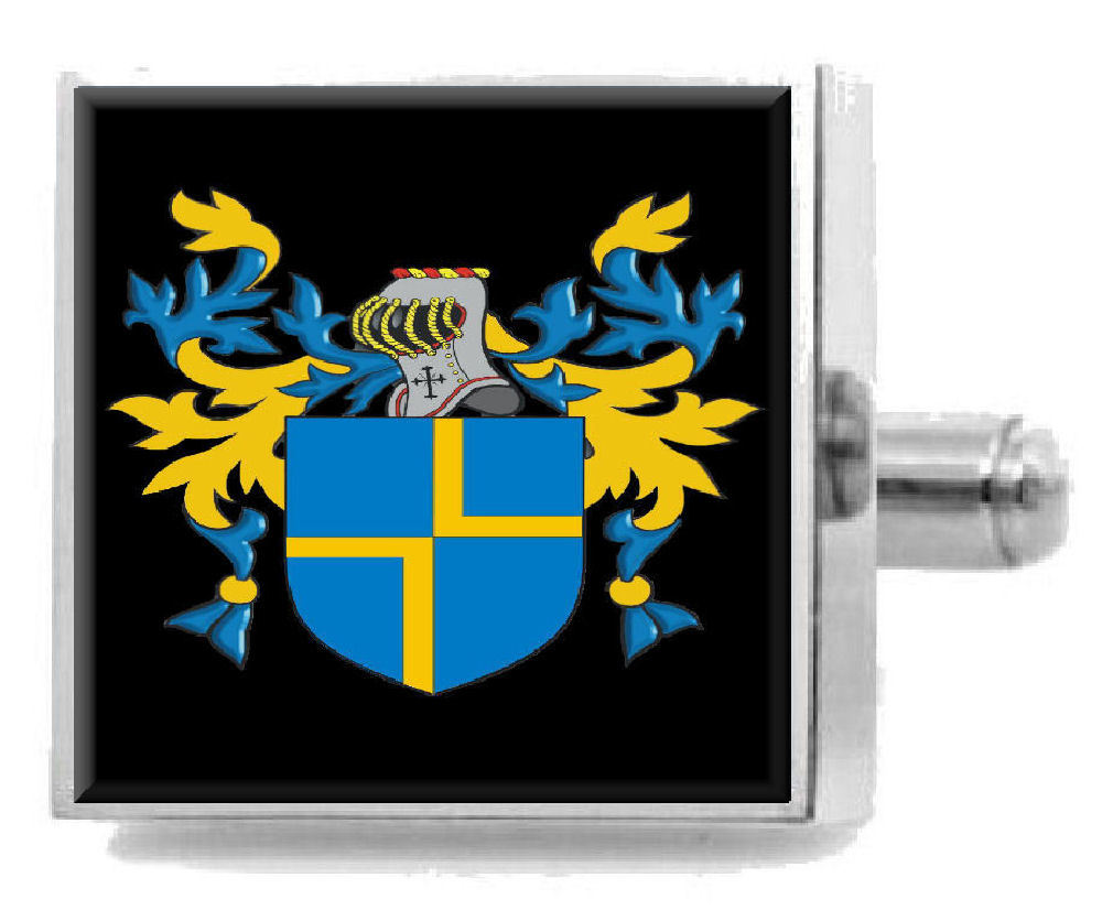 【送料無料】メンズアクセサリ― ライアンカフスリンクケースlyon england family crest surname coat of arms cufflinks personalised case