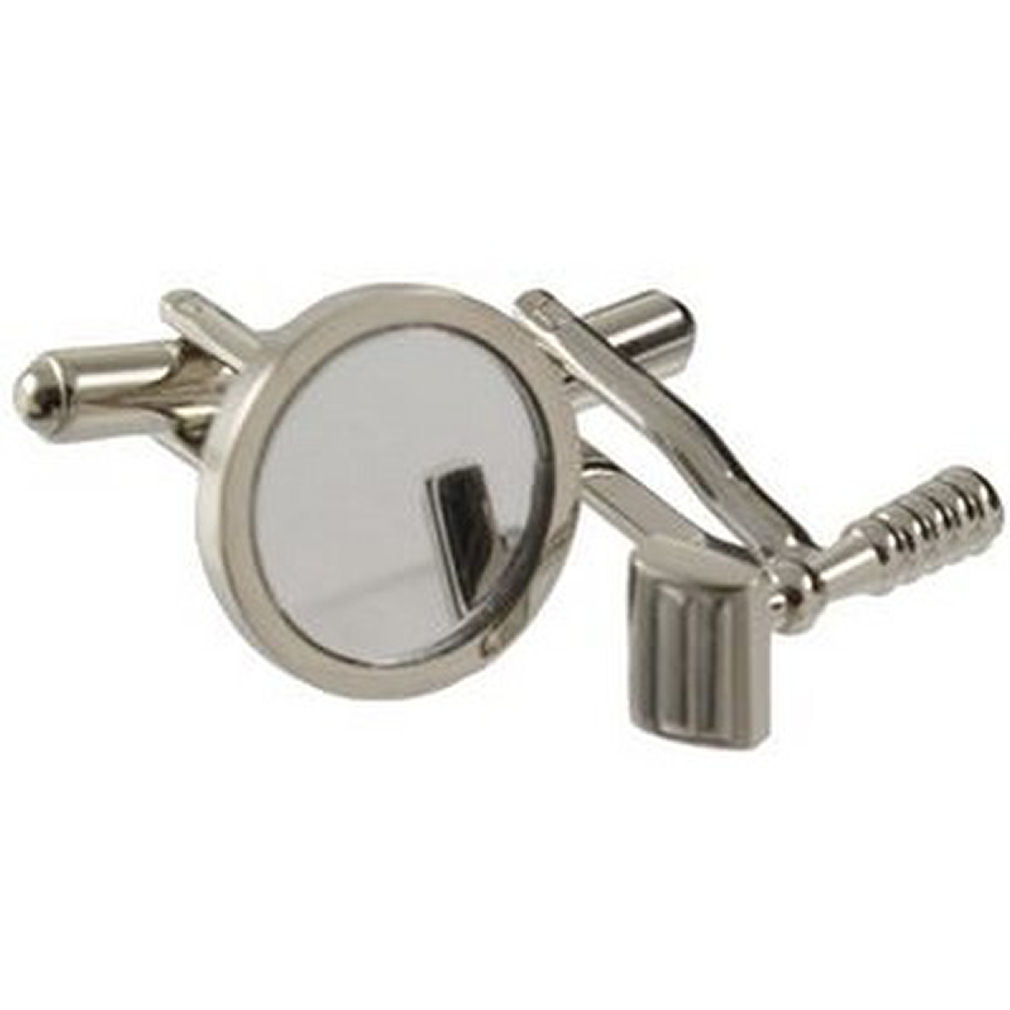 【送料無料】メンズアクセサリ&mdash;　カフリンクスカフスボタンシェービングカミソリミラーボックスオンcuff links shaving cufflinks razor amp; mirror engraved personalised box｜hokushin