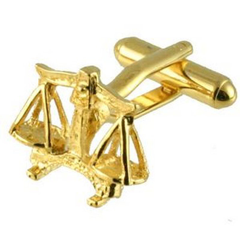 【送料無料】メンズアクセサリ― カフリンクスゴールドサインインボックスcuff links libra star sign gold engraved personalised box