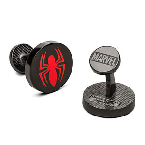【送料無料】メンズアクセサリ― スパイダーマンエナメルカフスボタンロゴicial marvel spiderman enamel cufflinks logo exclusive boxed