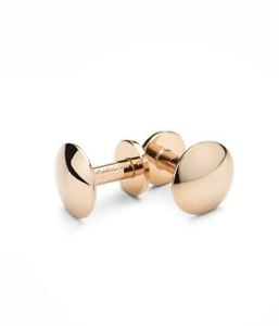 【送料無料】メンズアクセサリ&mdash;　ウィンザーカフスボタンローズゴールドwindsor cufflinks polished rose gold｜hokushin