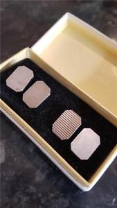 【送料無料】メンズアクセサリ― スターリングシルバーカフスボタンenglish sterling silver gents cufflinks hallmarked in 1966