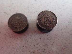 【貨物輸送無料】メンズ佩び物― コインハンドメイドカフリンクスロックス2 x silver 1843 threehalfpence  colonial coins hand made cufflinks rox 6