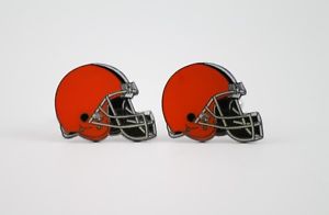 【送料無料】メンズアクセサリ―　クリーブランドブラウンズカフスボタンフットボールcleveland browns cufflinks nfl football