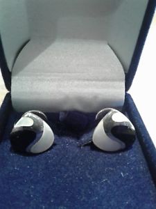 【貨物輸送無料】メンズ佩び物― スターリングカフスリンクsterling silver cuff links