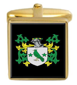 【貨物輸送無料】メンズ付属物― カフスリンクボックスセットmountain england family crest coat of arms heraldry cufflinks box set engraved