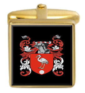 【貨物輸送無料】メンズ付属物― crestborneカフスリンクボックスセットcrestborne england family crest coat of arms heraldry cufflinks box set engraved