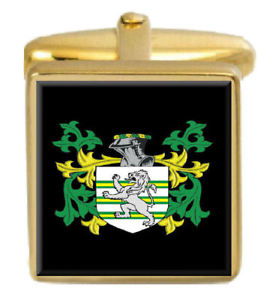 【貨物輸送無料】メンズ添え物― イングランドカフスボタンボックスセットファミリークレストコートpatmer england family crest coat of arms heraldry cufflinks box set engraved