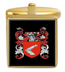 【貨物輸送無料】メンズ添え物― イングランドカフスボタンボックスセットファミリークレストコートchinn england family crest coat of arms heraldry cufflinks box set engraved