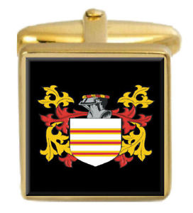 【貨物輸送無料】メンズ添え物― イングランドカフスボタンボックスセットファミリークレストコートzeketh england family crest coat of arms heraldry cufflinks box set engraved