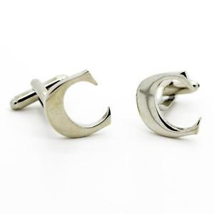 【貨物輸送無料】メンズ付属物― cufflinksccufflinks letter c