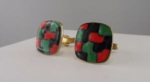 【貨物輸送無料】メンズ添え物― 設計者カフスリンクj78 designer 70 er jahre cufflinks modernist