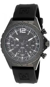 【送料無料】腕時計　ウォッチ　リュージョーマンダービーブラックシリコンクロノreloj de hombre liu jo luxury derby tlj832 chrono silicona negro