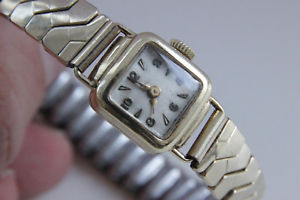 【貨物輸送無料】ウオッチ ご覧なさる ビンテージゴールドfantastico oro 585 vintage aprox 1960, womans wristwatch
