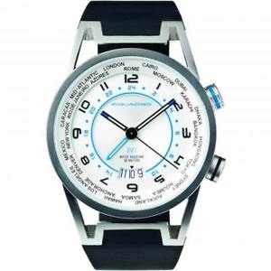 【送料無料】腕時計 ウォッチ シリコーンネロイタリアorologio uomo piquadro po113 gmt silicone nero fuso orario made in italy fiv