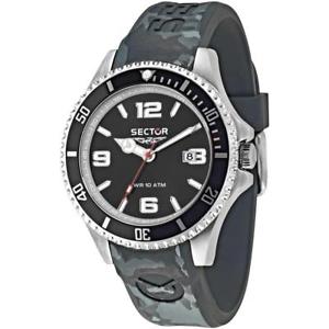 【送料無料】腕時計　ウォッチ　セクタシリコーンサブメートルorologio uomo sector 230 r3251161027 silicone grigio nero sub 100mt｜hokushin