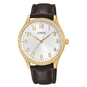【送料無料】腕時計　ウォッチ　メッシュアナログクォーツスチールケースアラームlorus para mujer 35mm marrn malla de cuero estuche de acero cuarzo analgico reloj rg244lx9｜hokushin