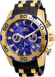 【送料無料】腕時計　ウォッチ　プロダイバーストップウォッチステンレススチールブラックinvicta hombres pro diver cronmetro 100m acero inoxidable negro