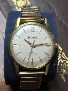 【送料無料】腕時計　ウォッチ　ビンテージジュエリースイスメッキナイツvintage accurist caballeros 21 joyas hecho en suiza chapado en oro reloj como 2390｜hokushin
