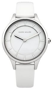【送料無料】腕時計　ウォッチ　カレンキロホワイトレザーストラップグアーガムkaren millen km133w blanco correa de cuero 5atm resistente al agua 2yr guar rrp 8500 18,965円