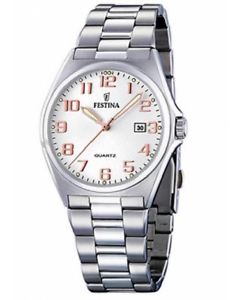【送料無料】腕時計　ウォッチ　カレンダーfestina f163747 de hombre en acero con calendario