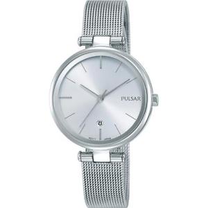 【送料無料】腕時計　ウォッチ　ステンレススチールブレスレットアナログクォーツアラームフェーズ×pulsar para mujeres 29mm pulsera de acero inoxidable y estuche de cuarzo analgico reloj ph