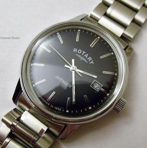 【送料無料】腕時計 ウォッチ ロータリーバッテリールマンreloj de pulsera buen mans vengador giratorio esfera azul en funcionamiento fecha gb02874 batera nueva
