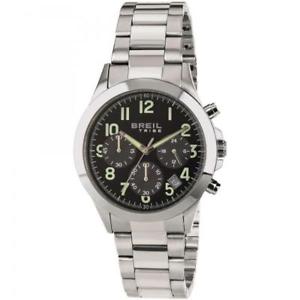 【送料無料】腕時計　ウォッチ　アラームクロノブラックステンレススティールブレスレットreloj hombre breil tribe choice ew0297 chrono negro pulsera acero 50mt nuevo