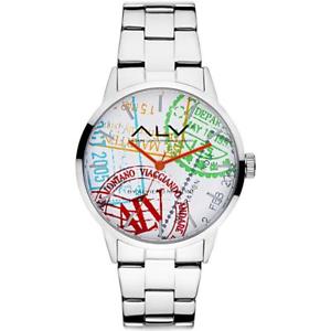 【送料無料】腕時計　ウォッチ　マティーニorologio alv by alviero martini alv0004 bracciale acciaio bianco