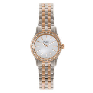 【送料無料】腕時計　ウォッチ　ロータリートーンステンレススチールブレスレットポンドrotary mujer dos tonos brazalete de acero inoxidable reloj de cuarzo lb0257201s