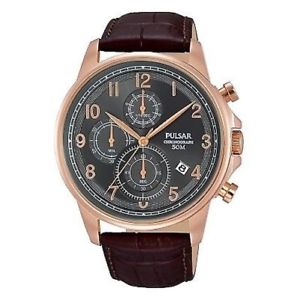 【送料無料】腕時計　ウォッチ　ベルトプレスクロノグラフpm3083x1 nuevo pulsar de caballero crongrafo reloj pulsera con correa cuero