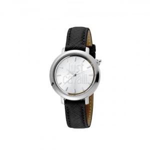 【送料無料】腕時計　ウォッチ　キャバリロゴベラペレネロシルバーorologio donna just cavalli logo jc1l007l0015 vera pelle nero silver