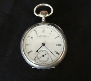 【送料無料】腕時計　ウォッチ　アメリカアルジェントオーダーリレーウォッチancienne montre poche american waltham watch co argent fin fonctionne｜hokushin