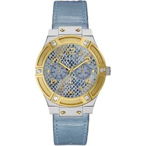 【送料無料】腕時計　ウォッチ　クオーツレディースジェットセットreloj de cuarzo guess ladies jet set con r hasta 50 m esfera azul w0289l2｜hokushin