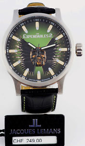 【送料無料】腕時計　ウォッチ　ジャックルマンアラームペンダントブラックjacques lemans reloj watch colgante negro nuevo the expendables 2 e227 44 mm